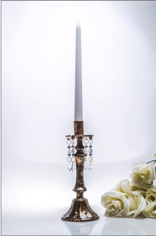 Bronze Single Poster Candle Holder for Wedding Decoration