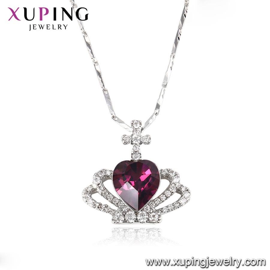 43152 Fashion Elegant Heart-Shaped Crystals From Swarovski Jewelry Pendant Necklace