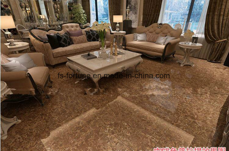Coffee Color Bulatti Double Loading Building Material Polished Porcelain Floor Tiles