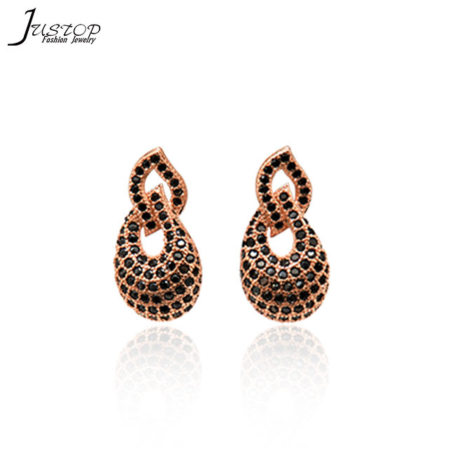 Statement Crystal Women Jewelry Multi Diamond Ear Stud Earrings
