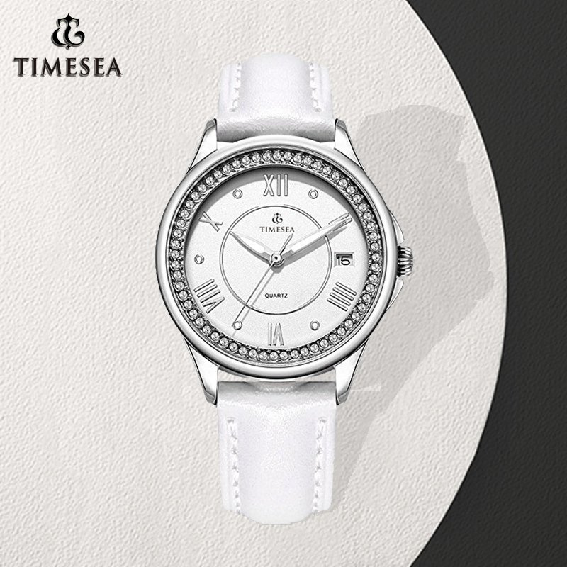 New Fashion Diamond Stainless Steel Ladies Women Wrist Watch 71171