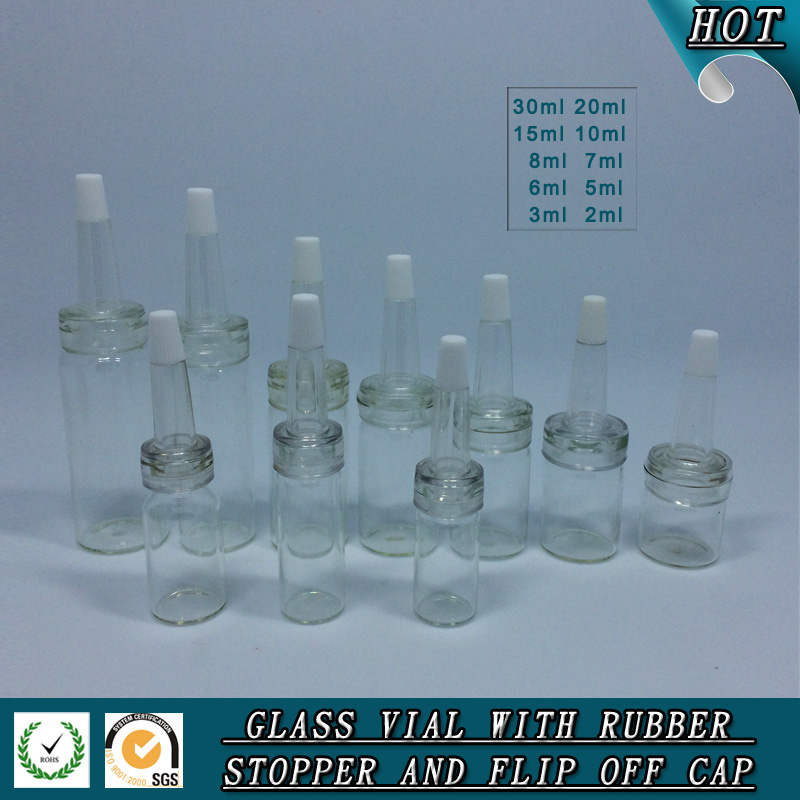 2ml-30ml Clear Essential Oil Cosmetics Glass Vial