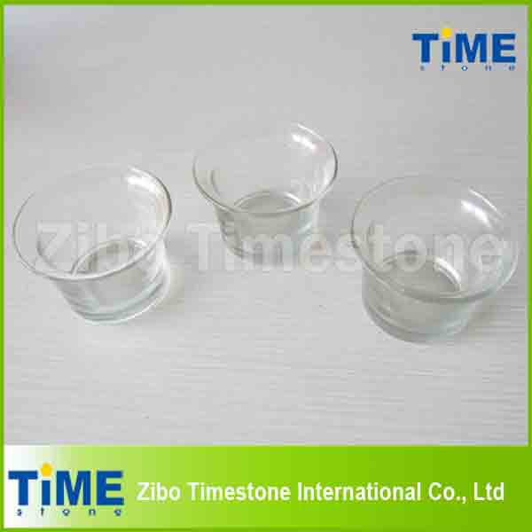 Clear Crystal Glass Candle Holder (TM1516)