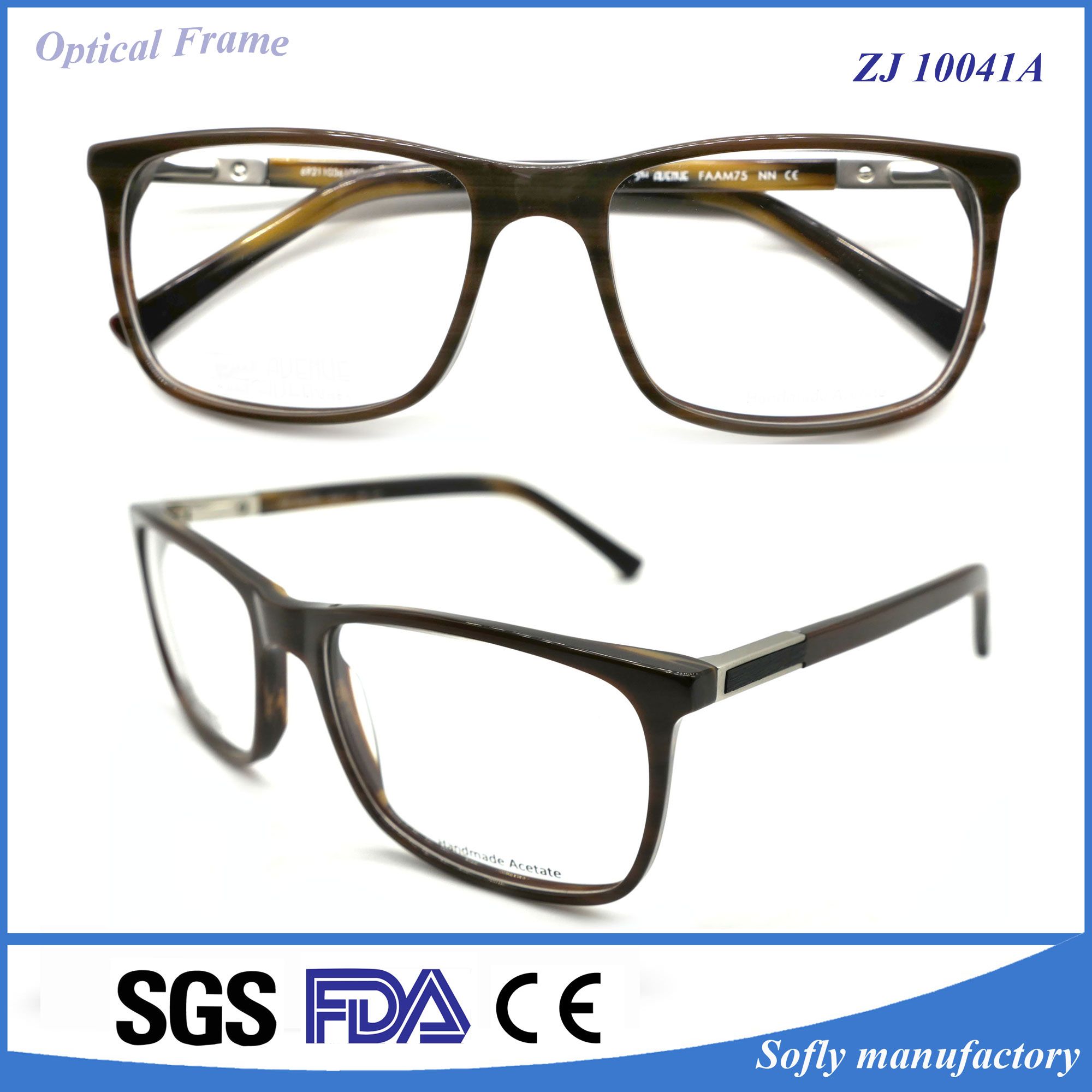 Best Quality New Arrival Well-Designed Handmade Acetate Optical Frames
