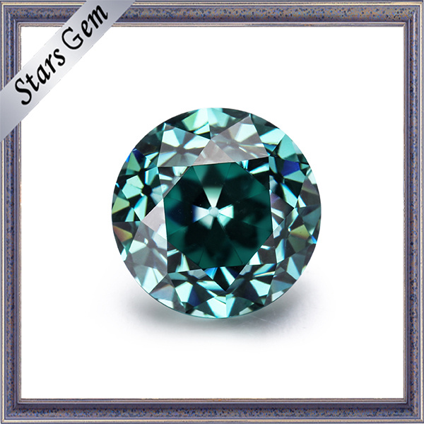 Old Cut Old European Cut 8.0mm Deep Green Moissanite