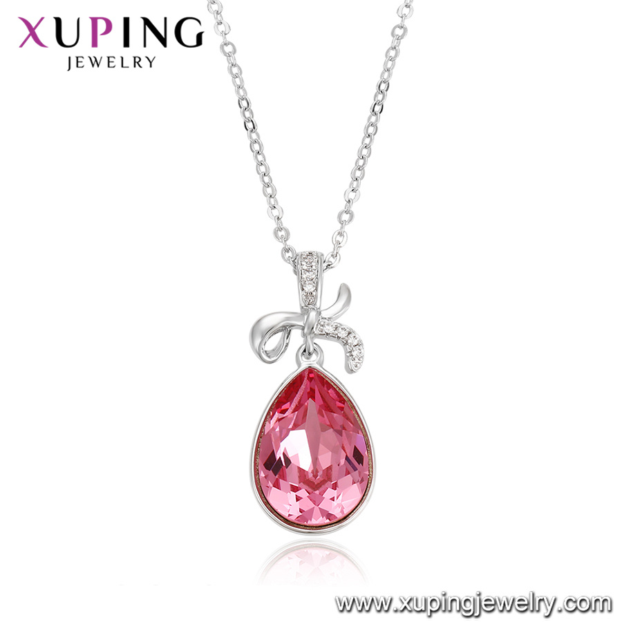 44007 Xuping Charms Diamond Pendant Jewelry, Crystals From Swarovski Chains Necklace
