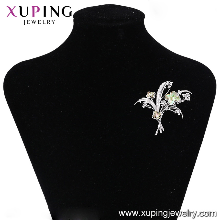 Flower Shaped Crystals From Swarovski Brooches for Girls and Women