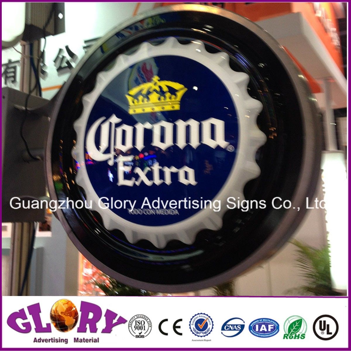 Double Sides Aluminium LED Light Box Acrylic Light Box Logo LED Sign