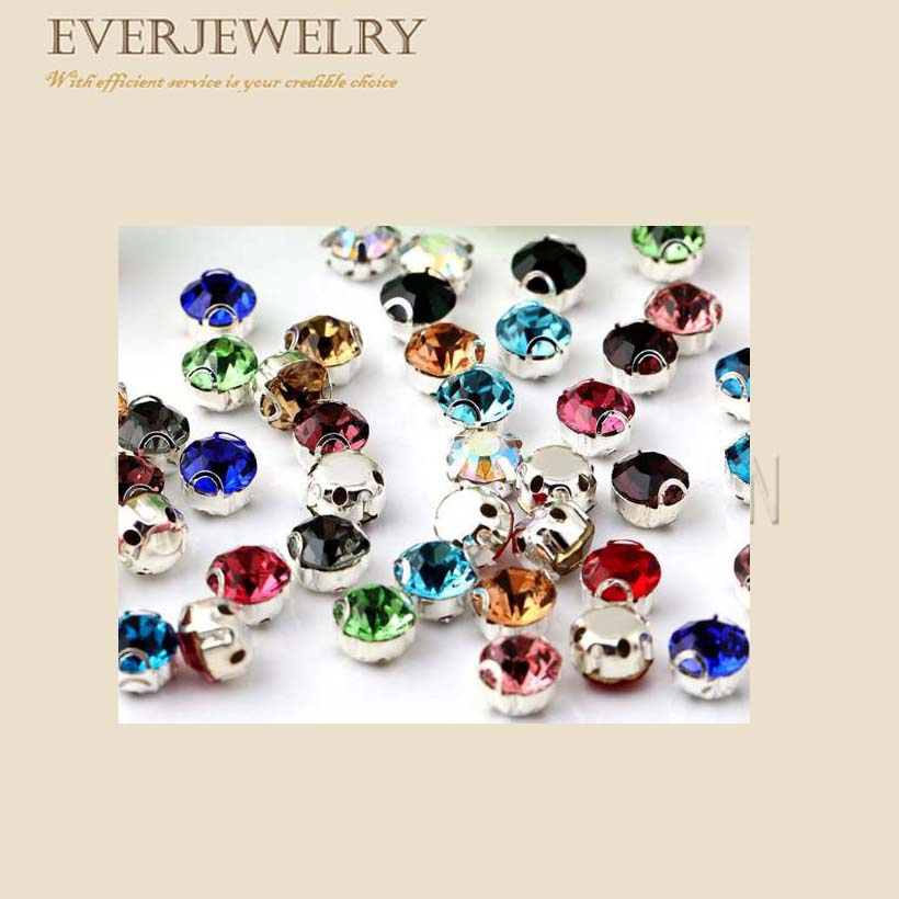 Wholesale Round Sew on Rhinestone with Claw Setting