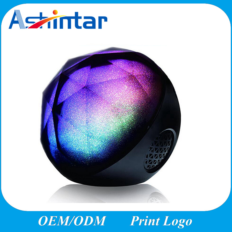 Magic Crystal Ball Card Speaker with Remote Control HiFi Column Bluetooth Speaker