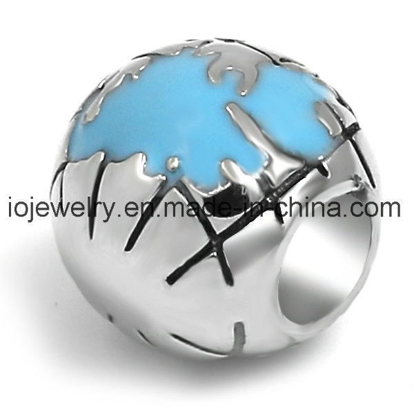 Travelling Memorial Jewelry Globe Charm Bead