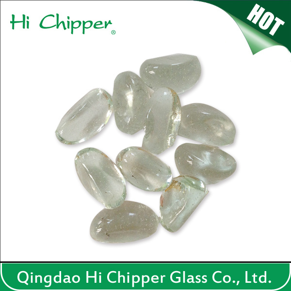 Amber Cashew Shape Glass Gemstone for Fire