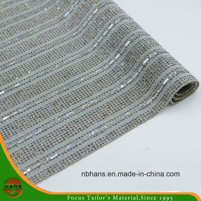 New Design Heat Transfer Adhesive Crystal Resin Rhinestone Mesh (HS17-05)
