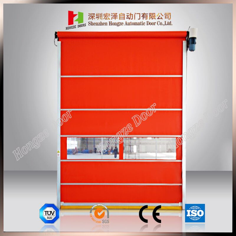 Recoverable Roll Shutter High Speed Door with PVC and Steel