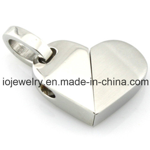 Stainless Steel Blank Heart Women Pendant