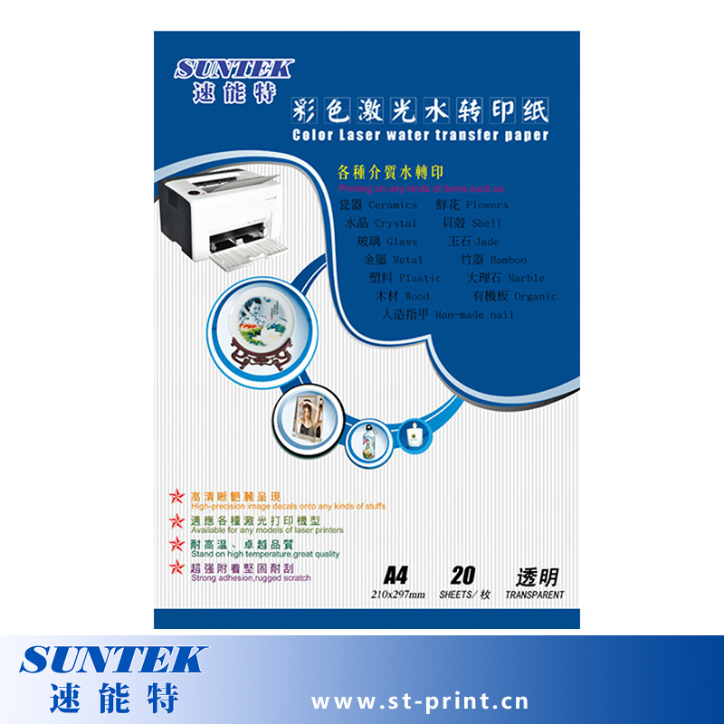 A4 Clear Laser Printer Water Slide Decal Paper