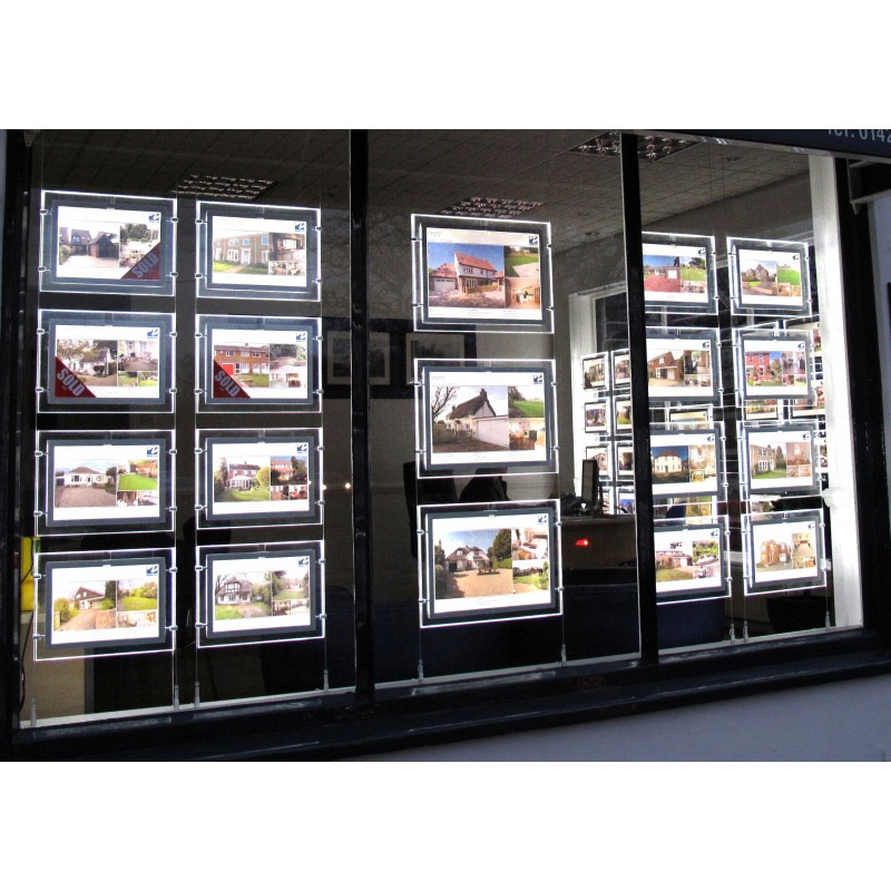 Detachable Edge Lit Magnetic Type LED Window Displays
