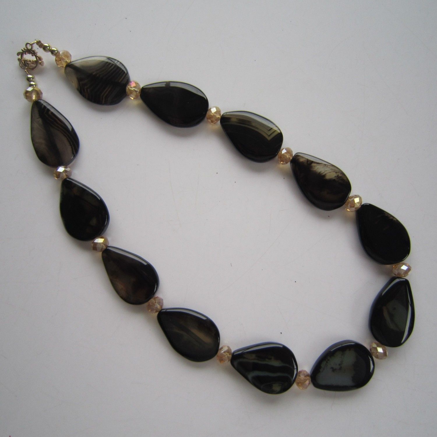 2015 Hot Sell Agate&Crystal Costume Necklace