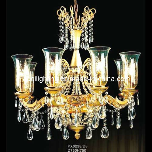 Bright Brass Candle Pendant Lamp (PX0238/D8)