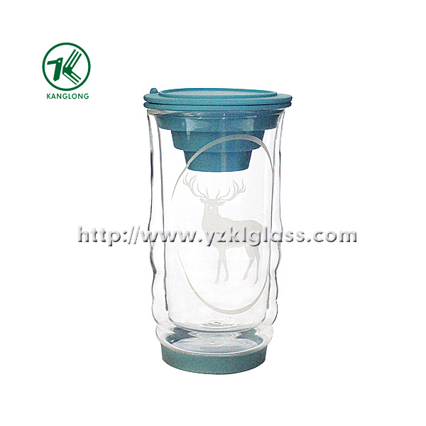 Double Wall Glass Bottle by BV, SGS