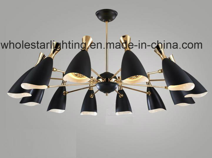 Modern Metallic Chandelier with Muti Shades (WHP-2343)