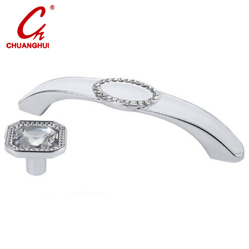 Modern Cabinet Handle with Crystal