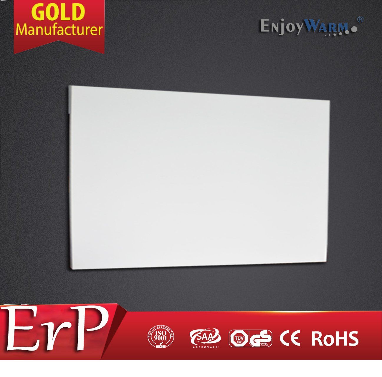 ErP Lot20 White Surface Far Infrared Carbon Crystal Heating Panel Infrared Heater Panel Heater