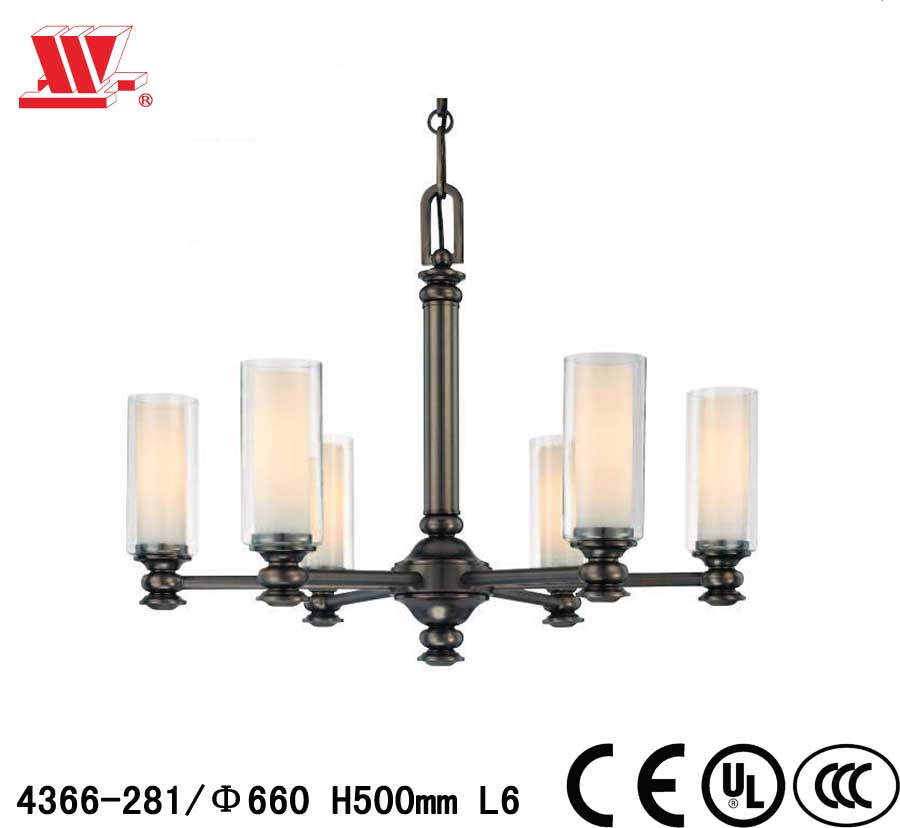 Luxury Crystal Chandelier with Glass Shades 4366-281