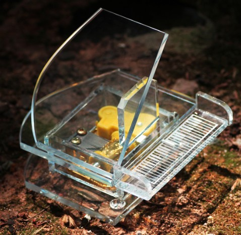 Crystal Piano Crystal Handicrafts Music Box