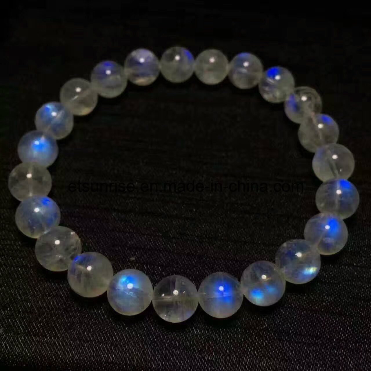 Semi Precious Stone Labradorite Moon Stone Bracelet