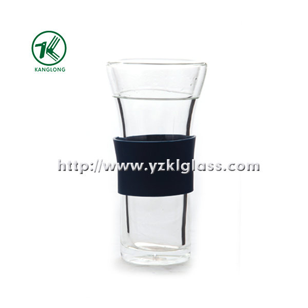 Double Wall Glass Bottle by BV, SGS, (Dia9cm, H: 18cm, 410ml (KL120908-6A)