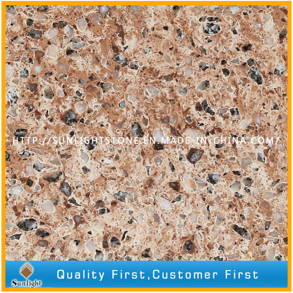 Artificial Mixed Color Sparkles Quartzite/Quartz Stone