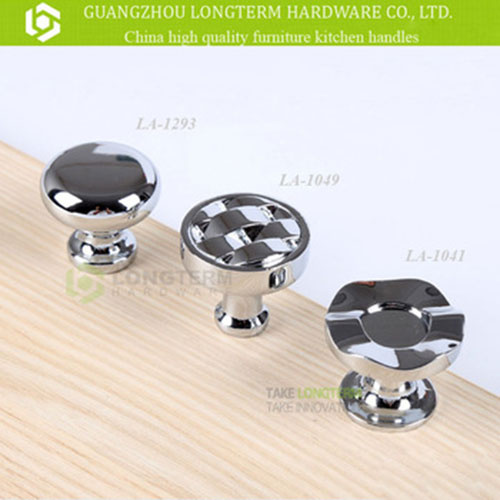 Modern Design Polishing Zinc Bathroom Knobs