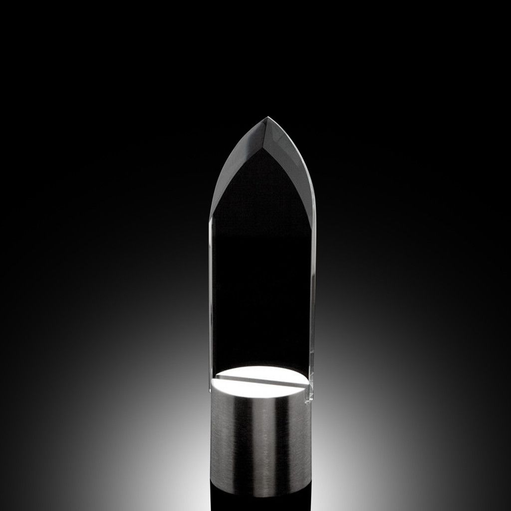Aluminum Base Dignity Glass Award (#30394)