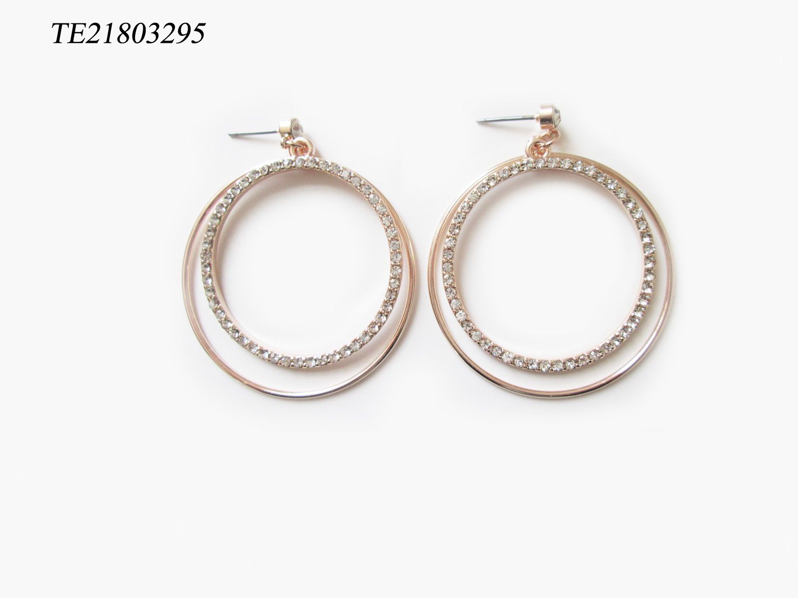 High Quality Fashion Design Crystal Hoop Earrings