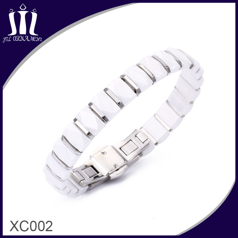 Customized Fashion Style White Ceramic Bracelet for Ladies