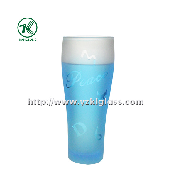 Blue Glass Bottle by BV (6.5*5*18 280ML)