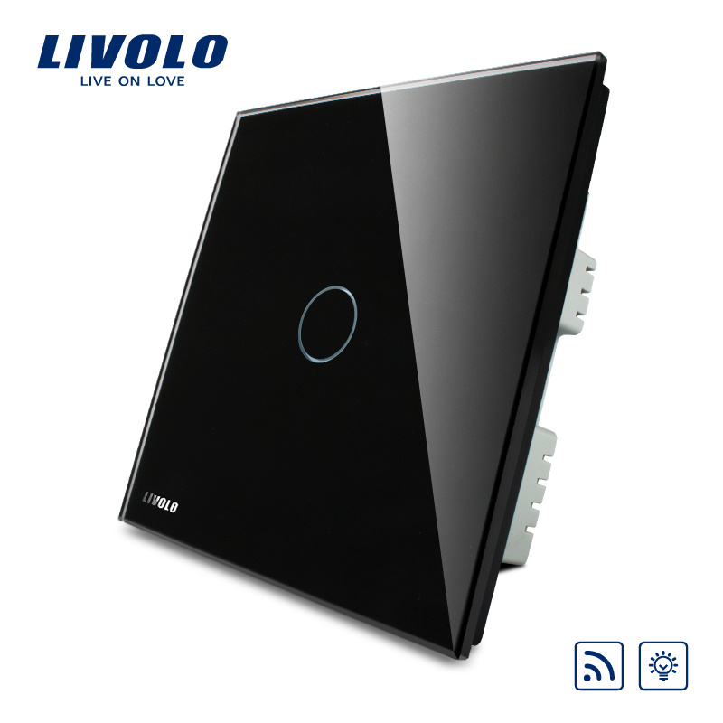 Livolo White/Black/Gold Crystal Glass Panel Remote Dimmer Switch Vl-C301dr-61/62/63