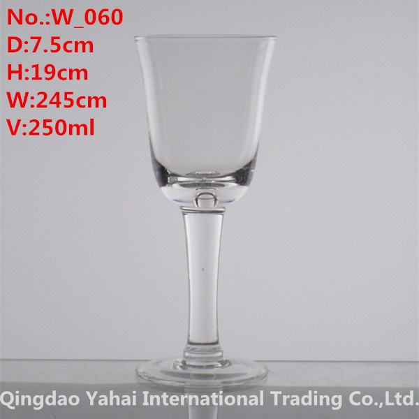 250ml Clear Color Wine Glass