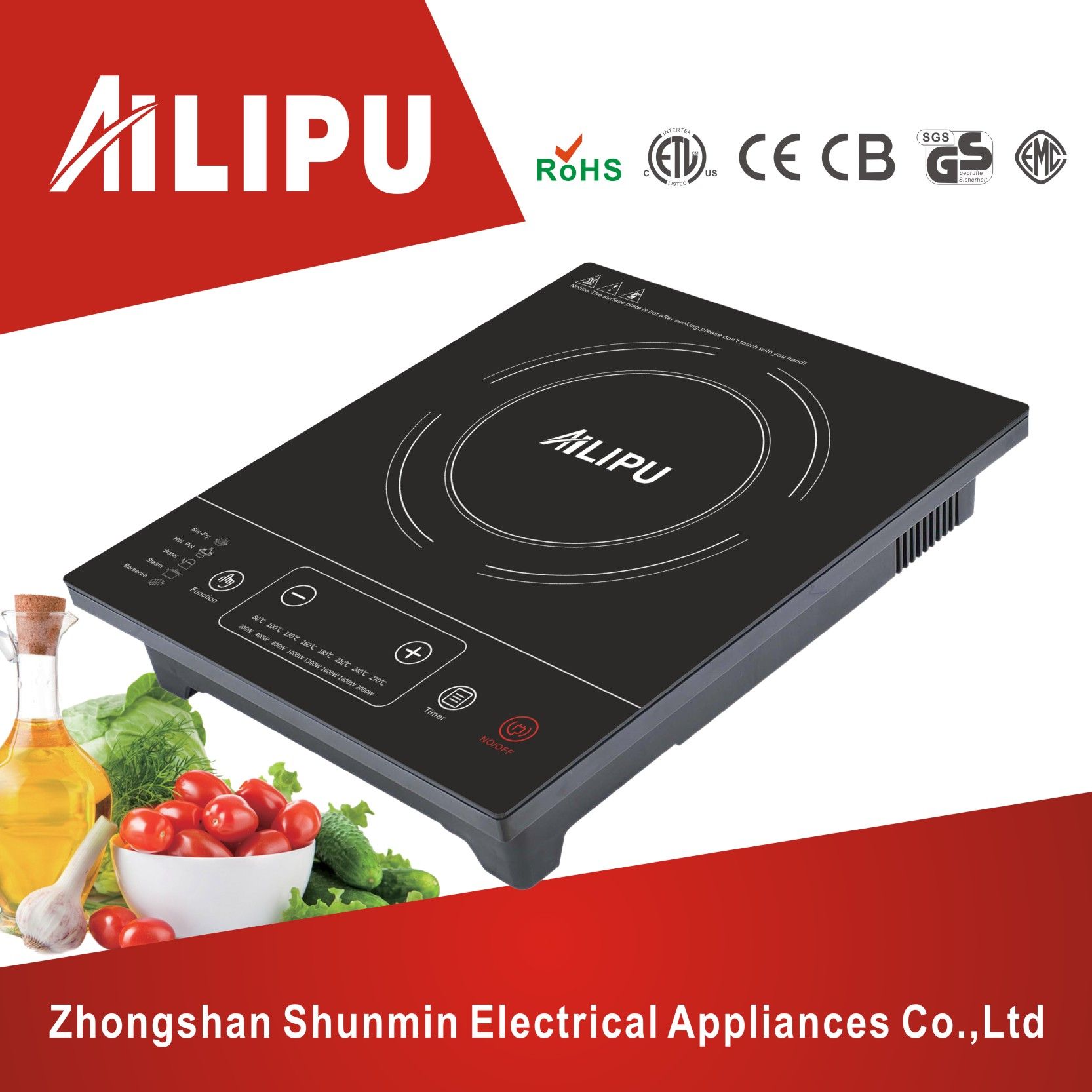 Desktop Style Multifunction Single Burner Induction Cooker