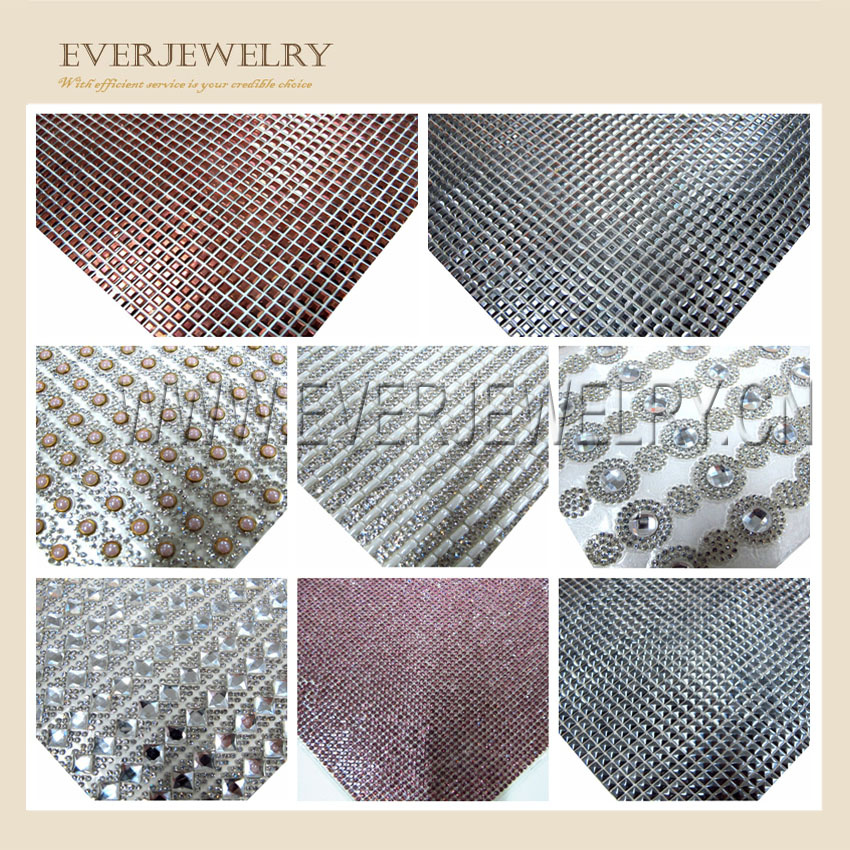 China High Quality Wholesale Hot Fix Crystal Rhinestone Mesh 24*40
