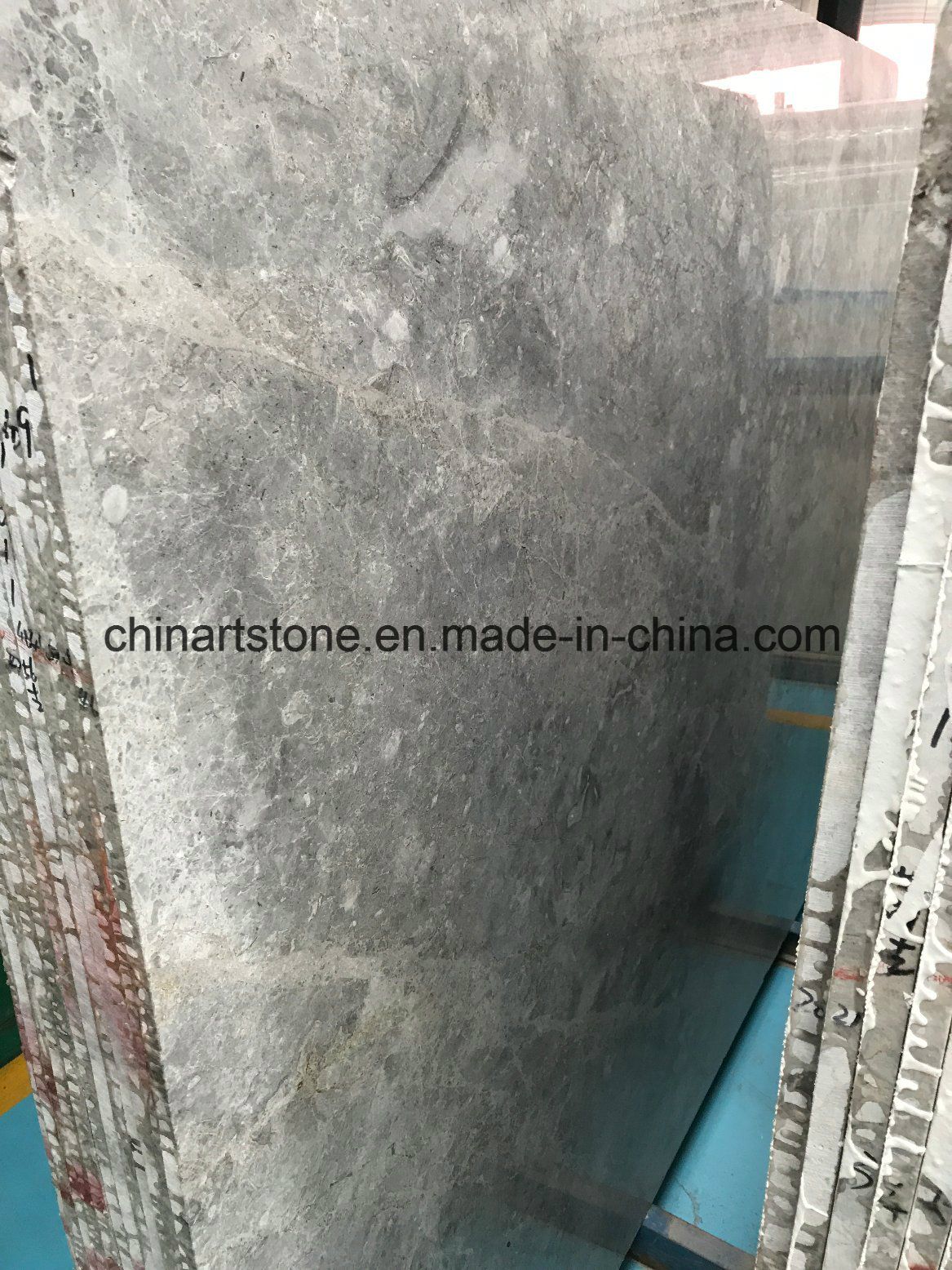 Chinese Daman Grey Marble Slab for Floor Tile