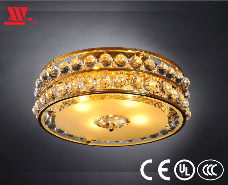 Ceiling Lamp with Art Glass Decoration Wh-88646