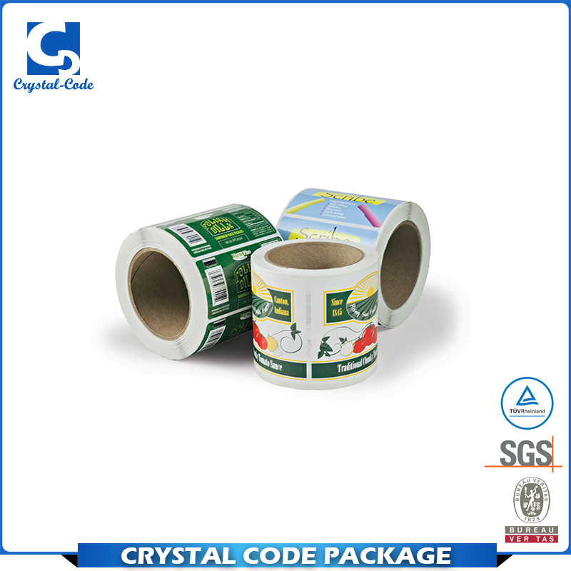 Custom Adhesive Waterproof Rolled Packing Sticker Label