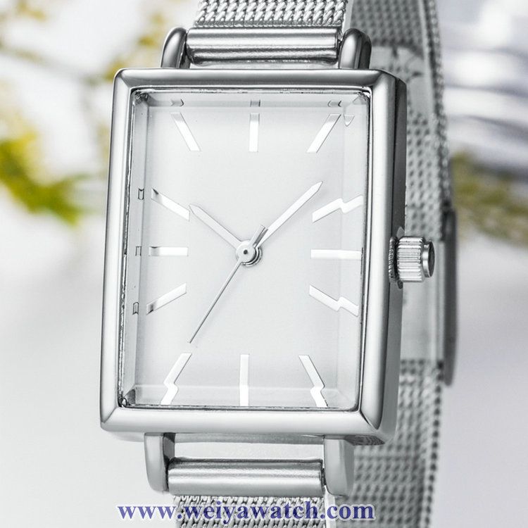 OEM Leather Strap Ladies Quartz Wist Watches, Lady Watch (WY-17034A)