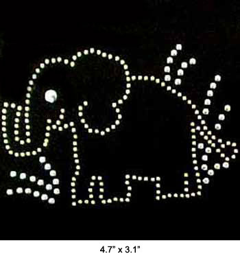 Wholesale Fashion Design Garment Accessories Rhinestone Iron on Transfer Motif