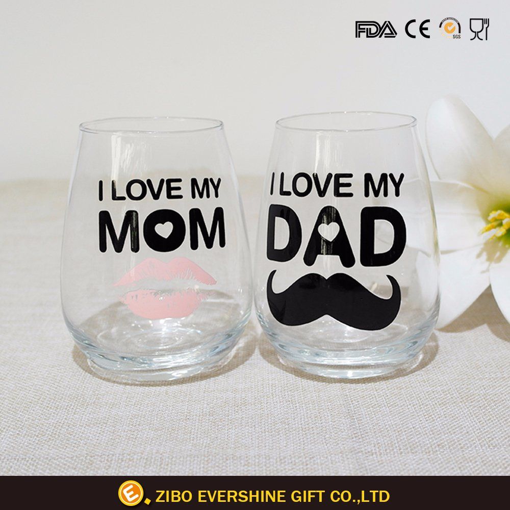 Custom Printed Transparent Wine Glass