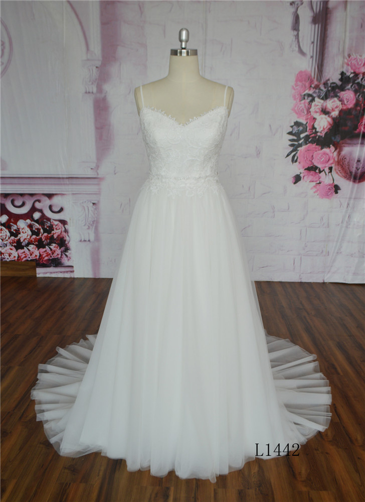 Gorgeous A-Line Wedding Dress Backless