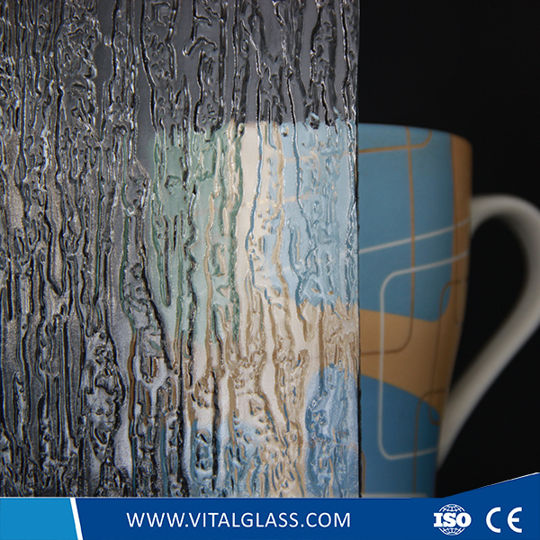 10 Mm Rain-S Patterned Glass with CE&ISO9001