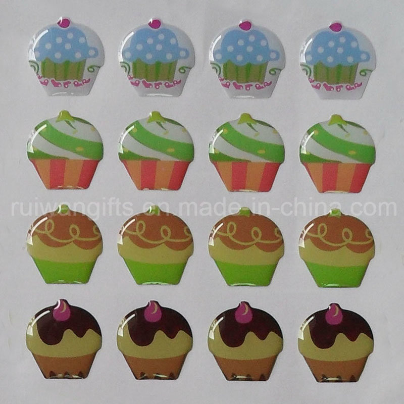 3D Epoxy Resin Dome Label, Crystal Epoxy Resin Label